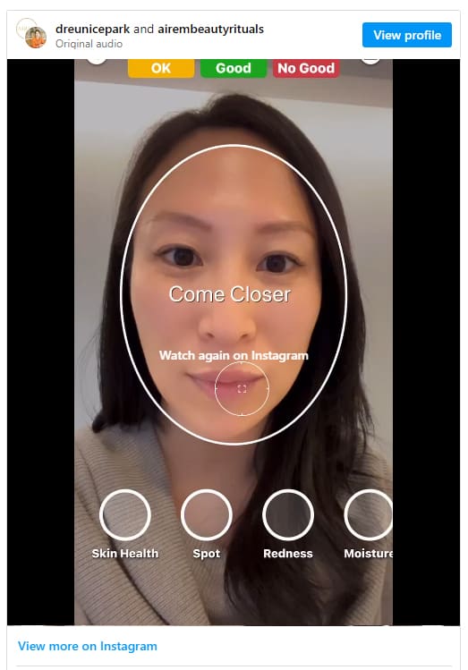 Instagram - PERSONALIZE YOUR SKIN CARE ROUTINE WITH AI SKIN ANALYSIS